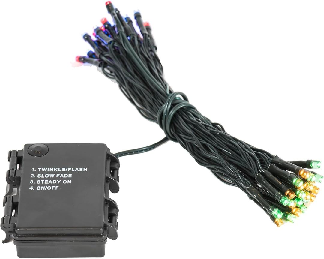 Vickerman Battery Operated Multi-Colored LED Outdoor 50 Light Set