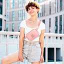 Gifts for Girls Easter Basket Stuffers 3 4 5 6 7 8 9 10 11 12 13 Year Old, Teens Kids Daughter Sister Gifts for Her, Crossbody Bags Fanny Pack Belt Bag for Girls Teen Cute Stuff Trendy (Pink, A)