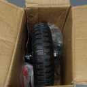 Gate Wheel for Metal Tube Gate with 1-1/4" Thru 2-1/4" OD,8 Inch Gate Caster,Heavy Duty Farm Gate Wheel for Metal Swing Gate Fence Support,550LBS Capacity (Black,1 Pack)