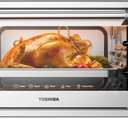 TOSHIBA ChefFry Air Fryer Toaster Oven Combo, 26.4 QT Large Capacity, 12-in-1 Countertop Toaster Oven, Stainless Steel, 25l