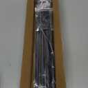 Small Curtain Rods for Windows 30" to 60" 5/8 Inch Standard Decorative Black Curtain Rod with Brackets Easy to Install for Bedroom Living room Kitchen