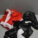 Liitrsh 6 Pcs Santa Claus Costume for Men Christmas Santa Outfit Vest Tops Santa Hat Pant Gloves Belt Shoe Covers for Cosplay (X-Large)