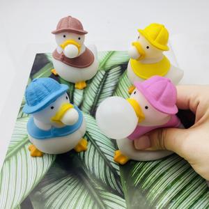 4 Pcs Ducks Squeeze the Bubble Ball Relieve Stress Fidget Toys for Children and Adults,Squeeze Sensory Toys for Anxiety, Autism, ADHD.(4 Ducks)
