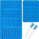 Sidosir 7Pcs Non-Stick Safari Jungle Animal Chocolate Silicone Mold, Gummy Bear Mold for Parties, Silicone Dinasur for Make Gummies, Gummy Heart for Home Diy