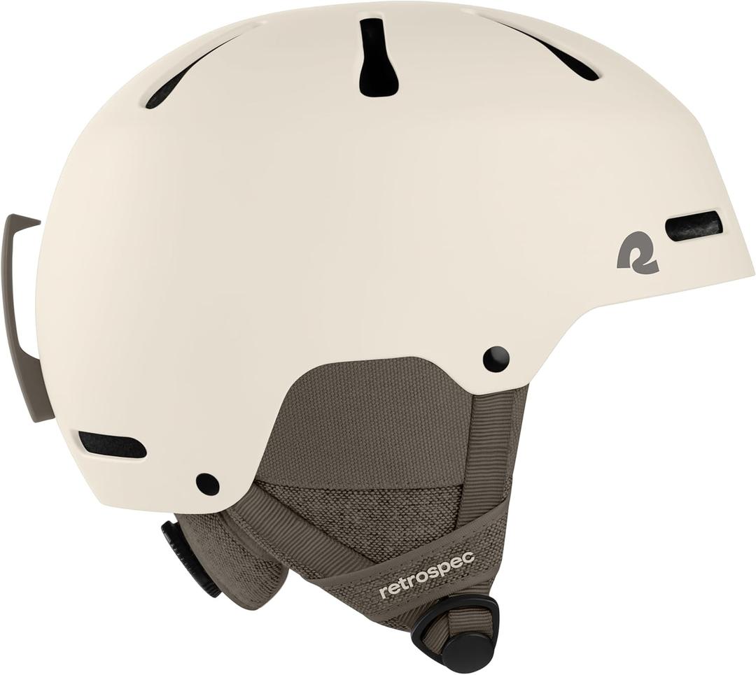 Retrospec Comstock Ski Helmet - Snowboard Helmet for Adults & Youth - Adjustable Fit Snow Helmet with Protective Shell and Breathable Vents for Men, Women, Boys & Girls (Youth: 52-55cm)