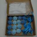 Demissle Hydrangea Soap Baby Shower Favors Wedding Gift Scented Flower Soaps Bulk with Thank You Card for Wedding Favors for Guests(Blue,20 Pcs)