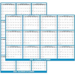 2025 Yearly Wall Calendar - Large Dry Erase Calendar for Wall, 23" x 35",.2025, 12 Months Folded Yearly Wall Calendar 2025