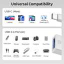 USB C to USB Adapter,USBC Male to A Female 3.0 OTG MacBook Pro/Air USB Adapter,Type C Thunderbolt 4 Converter for iPhone 17 16 15,iMac,iPad,Microsoft Surface,Samsung Galaxy S25 S24, MacBook,Pixel