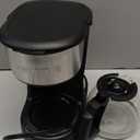 Gourmia Coffee Maker  5 Cup, One-Touch Brew, Pause & Serve, Automatic Keep Warm, Stainless Steel Accents, Black