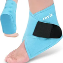Ankle Ice Pack Wrap for Foot Pain Relief - Reusable Hot & Cold Gel Therapy for Plantar Fasciitis, Achilles Tendonitis, Sprained Ankles, Heel Pain, Swelling, and Surgery Recovery