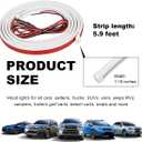 KVAEY Car Hood Light Strip, 71 Inch Flexible Dynamic Engine LED Daytime Running Light Strip, Universal Waterproof Engine Hood Cover Decor Headlight Strip for Cars Trucks SUVs (White)