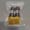 PHINLION 7444 Amber Yellow LED Bulbs, Super Bright 7443 7440NA 7444NA WY21W Blinker Turn Signal Parking Lights, Dual Filaments, Non-polarity, Pack of 2