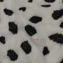 Soulchen 36 Inch Christmas Faux Fur Tree Skirt Black White Faux Fur Tree Skirt Party Supplies Decoration for Home Tabletop Trees Holiday