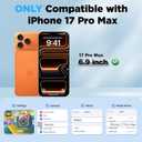 Beasyjoy for iPhone 17 Pro Max Case Waterproof, Heavy Duty Metal Case with Built-in Screen Protector, Full Body Rugged Military Grade Shockproof Dustproof Cover for Construction Outdoor 6.9", Orange