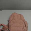 BAGSMART Mini Backpack for Women, Lightweight Puffer Small Backpack Purse, Quilted Casual Travel Daypack, Cute Water-Resistant Bookbag for Daily, Dark Pink