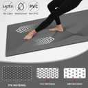 ILILI Yoga Mat, TPE Exercise Mat, Tear-Resistant, Fitness Yoga Mat with Carrying Strap, 72''x25''0.3''(8mm), Ideal for Yoga, Pilates, Home Workouts, Stretching & All Fitness Routines
