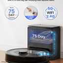 Lefant LiDAR Robot Vacuum and Mop Combo,75-Days Self-Emptying,6000Pa Powerful Scution,Multi-Floor Mapping, No-Go Zones,140 Min Runtime,2.4G/5G WiFi/Alexa/APP/iWatch,M2 Plus Black