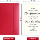 Funny Retirement & Farewell Card, Never Underestimate the Difference You Made, Goodbye Greeting for Coworker Boss Friend, New Job or Moving Away Gift for Men Women (Enjoy)