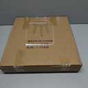 LITA Rattan Log Desktop Round Side End Table, Nightstand/Small Tables, Indoor Outdoor Wooden Tray Table with Metal Stand End Table for Living Room Bedroom Office Small Spaces (Medium)