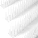 OFFO Bird Spikes Pigeon Outdoor Spikes for Cat Keep Birds Raccoon Woodpecker Away Covers 4 Feet(1.2m), Frosted White