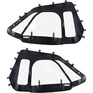 Soft Cab Enclosure Side Doors Fully Waterproof with 3 Pane Window Compatible with UTV Polaris RZR XP 1000 XP Turbo 2014-2023
