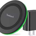 yootech Wireless Charger, 10W Max Wireless Charging Pad with Quick Adapter, Compatible with iPhone 16e/16/16 Plus/16 Pro Max/15/14/13/SE 2022/12/11/X/8,Samsung Galaxy S22/S21/S20, for AirPods Pro 2