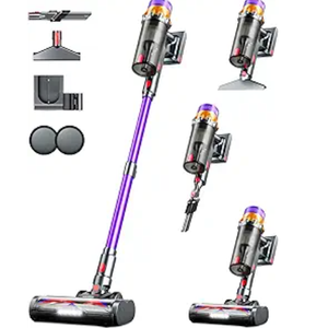 Cordless Vacuum Cleaner, 500W 50KPA 60Mins Vacuum Cleaners for Home, Self-Standing Stick Vacuums with LED Display, Anti-Tangle, Lightweight, Rechargeable Wireless Vacumm for Pet Hair Carpet Floor