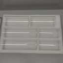 Shihanee Set of 36 Pillar Candles and Glass Cylinder Vases Clear Cylinder Holders for Slim Pillar Candles Wedding Centerpieces(2.6'' X 4.7'', 5.9'', 7.9'',Ivory White)