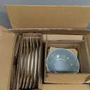 LERATIO Ceramic Dinnerware Sets for 6,18-Piece Plates and Bowls Set