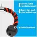 A2ZCARE Deluxe Tricep Rope Cable Attachment, 27 & 36 Inch Rope Length, Non-Slip & Easy to Grip with Snap Hook for Gym & Home Workout