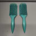 Curl Defining Brush, Vented Curly Hair Brush Defining for Shaping and Defining Curly Hair for Women and Men (Green) 2 Packs