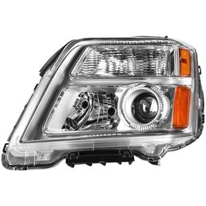 Torchbeam Headlights Assembly Compatible with GMC Terrain 2016 2017, OE Headlamp Replacement for Chrome Housing Amber Reflector Front Light, Driver Side