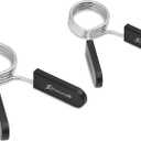 ProsourceFit Olympic Barbell Spring Clip Collar 2-inch Pair with Easy-Grip Handles for Weightlifting,Powerlifting and Strength Training
