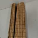 UNISHADES Cordless Bamboo Roman Shades for Windows, Blinds Size (31.5" W 64" H) Colour (Highfield Teak)