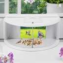 Window Bird Feeder Birdwatching Indoors,Clear View,180 Ultimate Bird Feeder for Up-Close Avian Encounters Brings Nature's Beauty to Your Home/Office Easy Fill