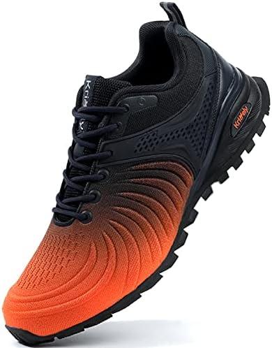 Kricely Men's Walking Shoes Breathable Lightweight Fashion Sneakers Non Slip Sport Gym Jogging Trail Running Shoes, 10.5