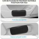 Sunglass Holder for Car Visor Clip, Vehicle Visor Accessories Sunglass Holder, Visor Accessories Sunglasses Holder for Car and Truck to Place Sunglass (Black)