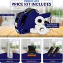 Perco Lite 1 Line Price Gun with Price-Marking Labels Kit Includes 5,000 Blank White Labels, 1 Gun Clip, 2 Ink Rollers 1 Ink Roll & Labels Preloaded Ideal for Retail Pricing, Inventory, and More
