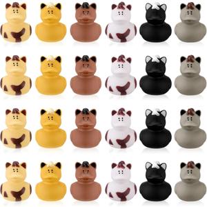 Hungdao 24 Pcs Horse Rubber Duck 2.36 Inch Bucking Bronco Ducks Pool Float Bath Decor Gift for Horse Racing Festival Boys and Girls Classroom Prizes Baby Shower Party Favors