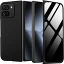 Case for Pixel 10 Pro Fold with Privacy Screen Protector,Ultra Thin Shockproof Scratch Resistant Bumper Cover Protective Phone case for Google Pixel 10 Pro Fold 2025,Black