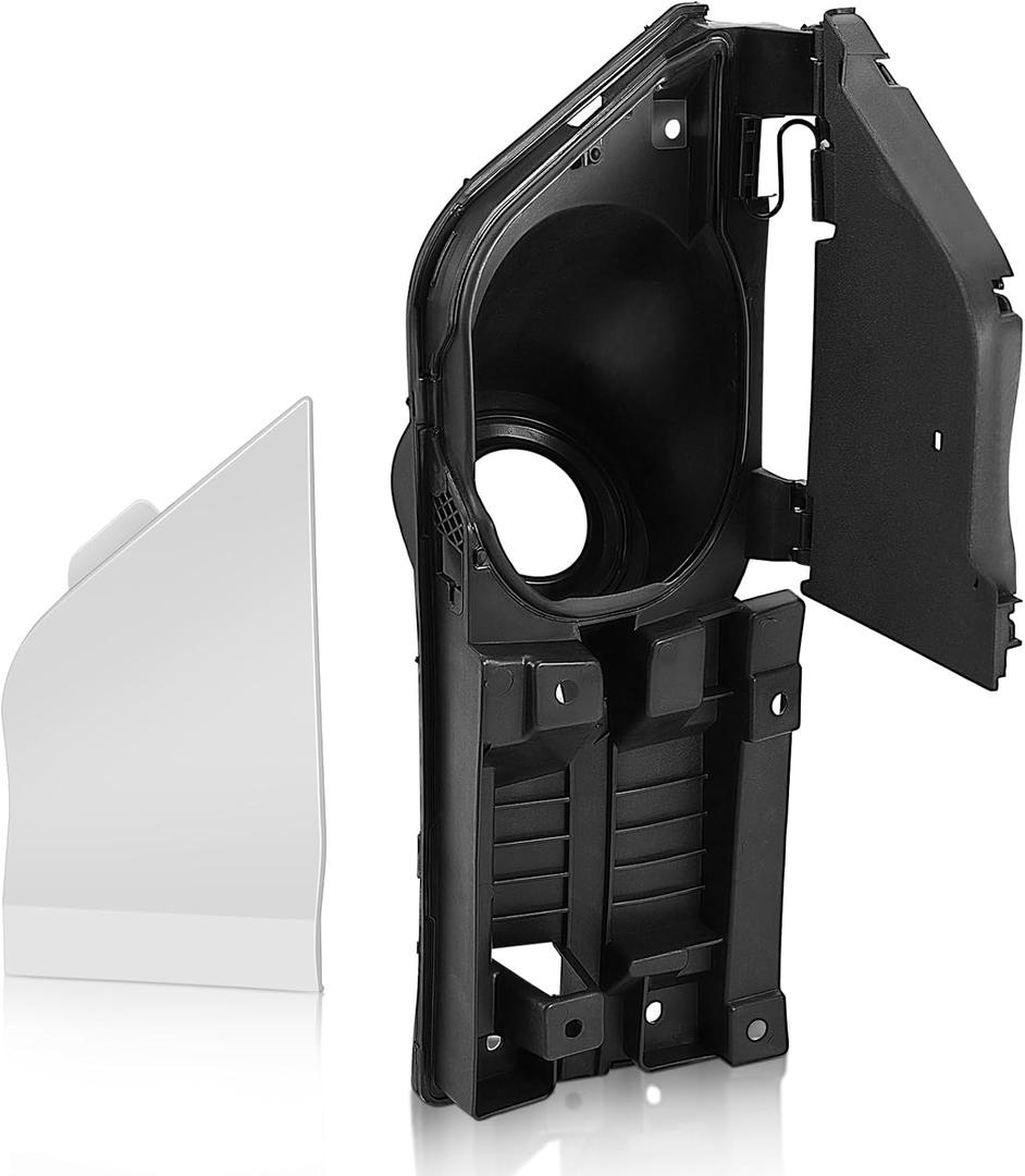 Transit Fuel Door, Transit Gas Door + White Cover Compatible with 2015-2023 Ford Transit Vans 150 250 350 HD - Fuel GAS Filler Pocket Housing Hinge Door Replace # CK4Z-5427936-A CK4Z-5427936-F