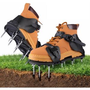Aeration Shoes for Lawn, Lawn Aerator Shoes for Grass, Stainless Steel Spikes with Adjustable Straps for Garden, Grass Aeration, Floor Paintin