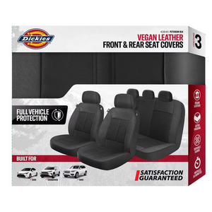 Dickies Black PVC Seat Cover Set