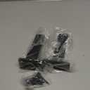 2 Pack - 6 inch Black Hidden L Shelf Bracket (1/5 Inch Thicked) Iron Floating Shelf Brackets Rustic Industrial Metal Brackets for Shelf Support