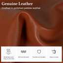 befen Genuine Leather Crossbody Bags for Women, Medium Anti-Theft Shoulder Purse with Built in RFID Wallet for Travel (Cognac Brown)