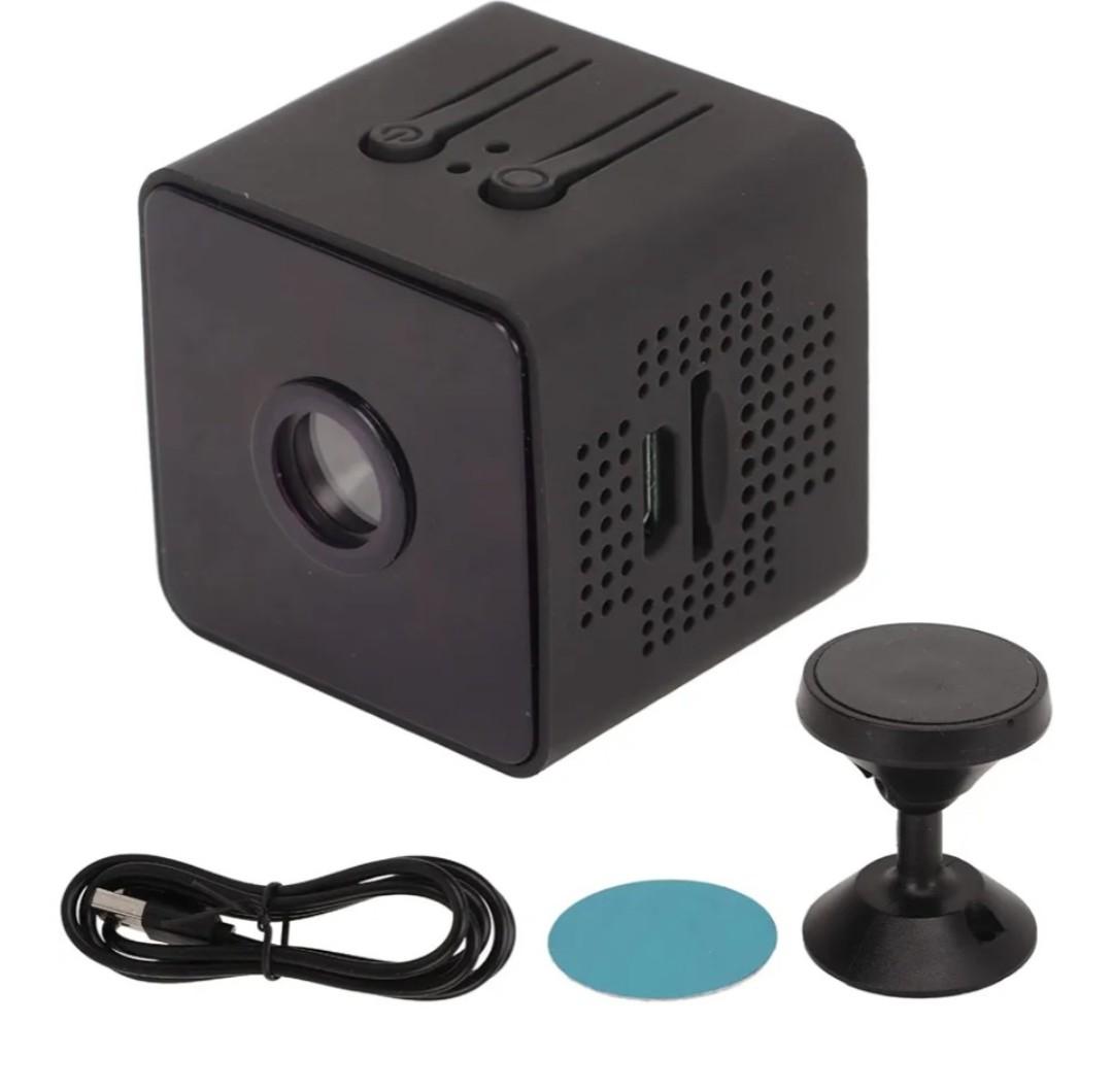 Security Home Camera, Mini Security Camera, Mini Camera Wireless WLAN HD 1080P Night Sight Motion Detection Magnetic Portable Small Camera for Home Outdoor Office