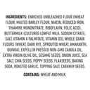 Aplenty, Everything Flatbread Crackers, 4.4 oz (EXP 10/11/26)