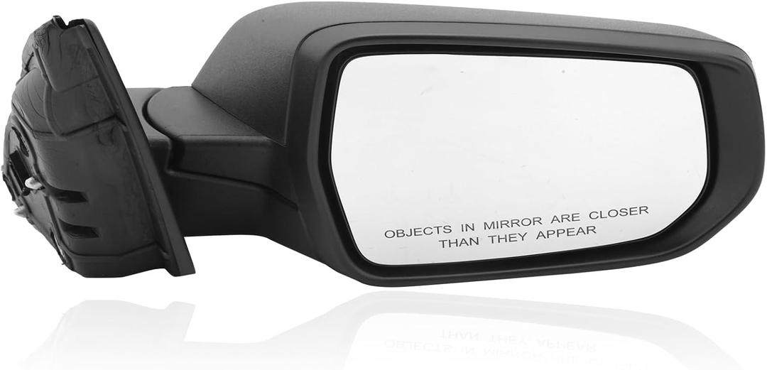 Passenger Side View Mirror Compatible with Chevy Malibu 2016 2017 2018 2019 2020 2021 2022 Mirrors Non Heated Without Signal Light Manual Folding Right (3Pins-Textured Black)