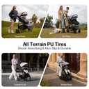 Baby Stroller, 2-in-1 Reversible Toddler Seat with Lie-Flat Mode