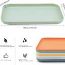 Plastic Art Trays,8 Pack Stackable Activity Tray Crafts Organizer Tray Serving Tray Jewelry Tray for DIY Projects, Painting, Beads, Organizing Supply,8 Color (15 x 10.6 Inches)